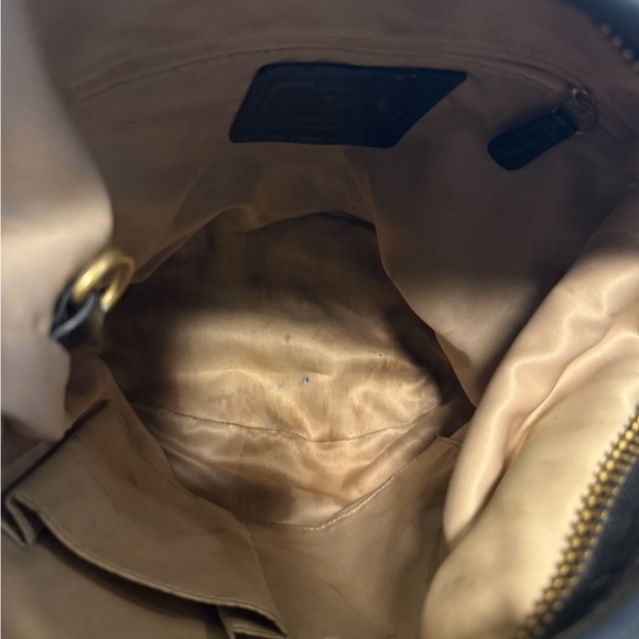 Coach Signature Canvas Crossbody Bag Brown/Tan w/ Leather Trim + Dust Bag - Picture 12 of 13